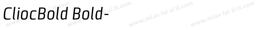 CliocBold Bold字体转换
